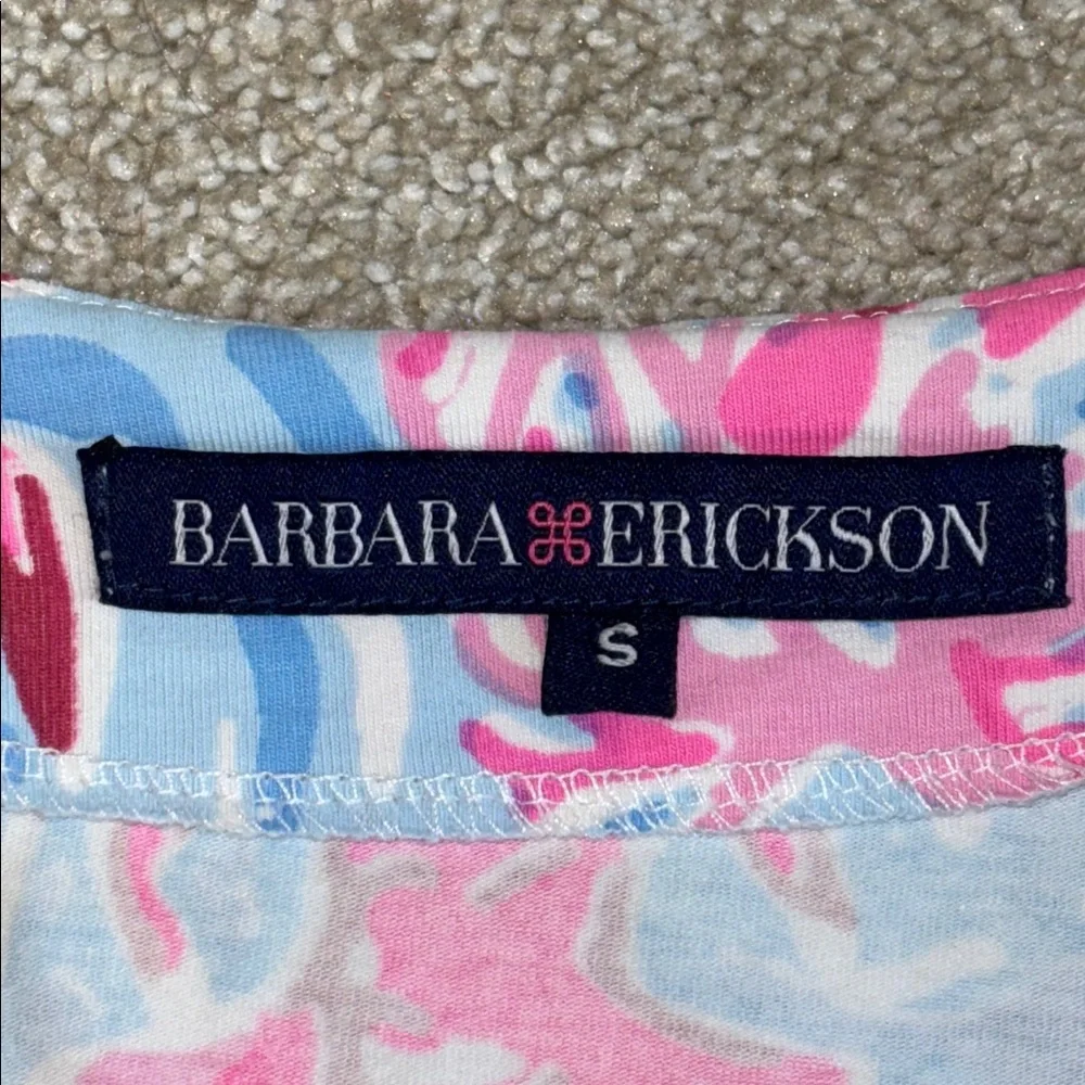 Barbara Erickson pink and blue lobster dress size small - Picture 3 of 7